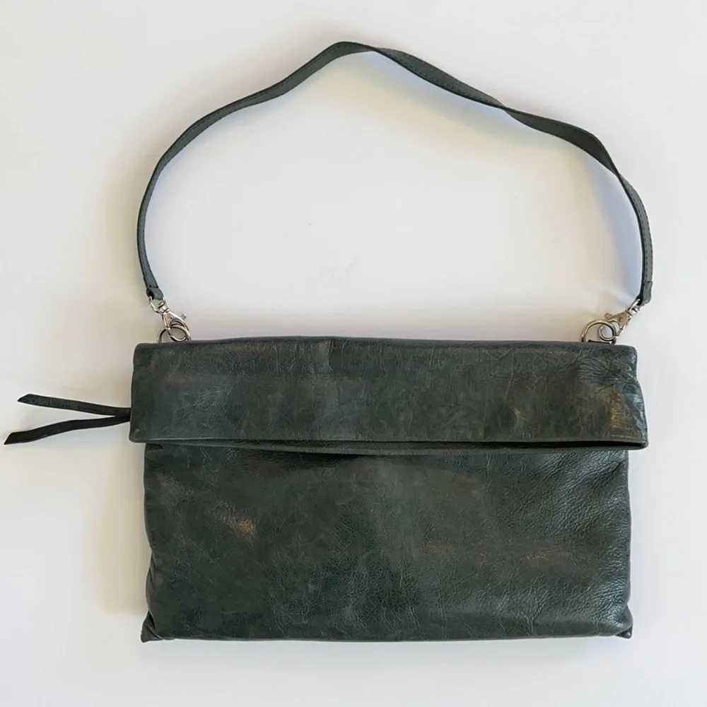 Gianni Chiarini Green Leather Clutch